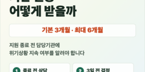 긴급복지지원 생계지원 기간 연장 기본 3개월 최대 6개월 안내 썸네일