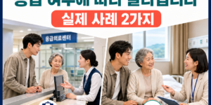 응급실 병원비 지원과 긴급복지 의료지원 실제 사례 2가지
