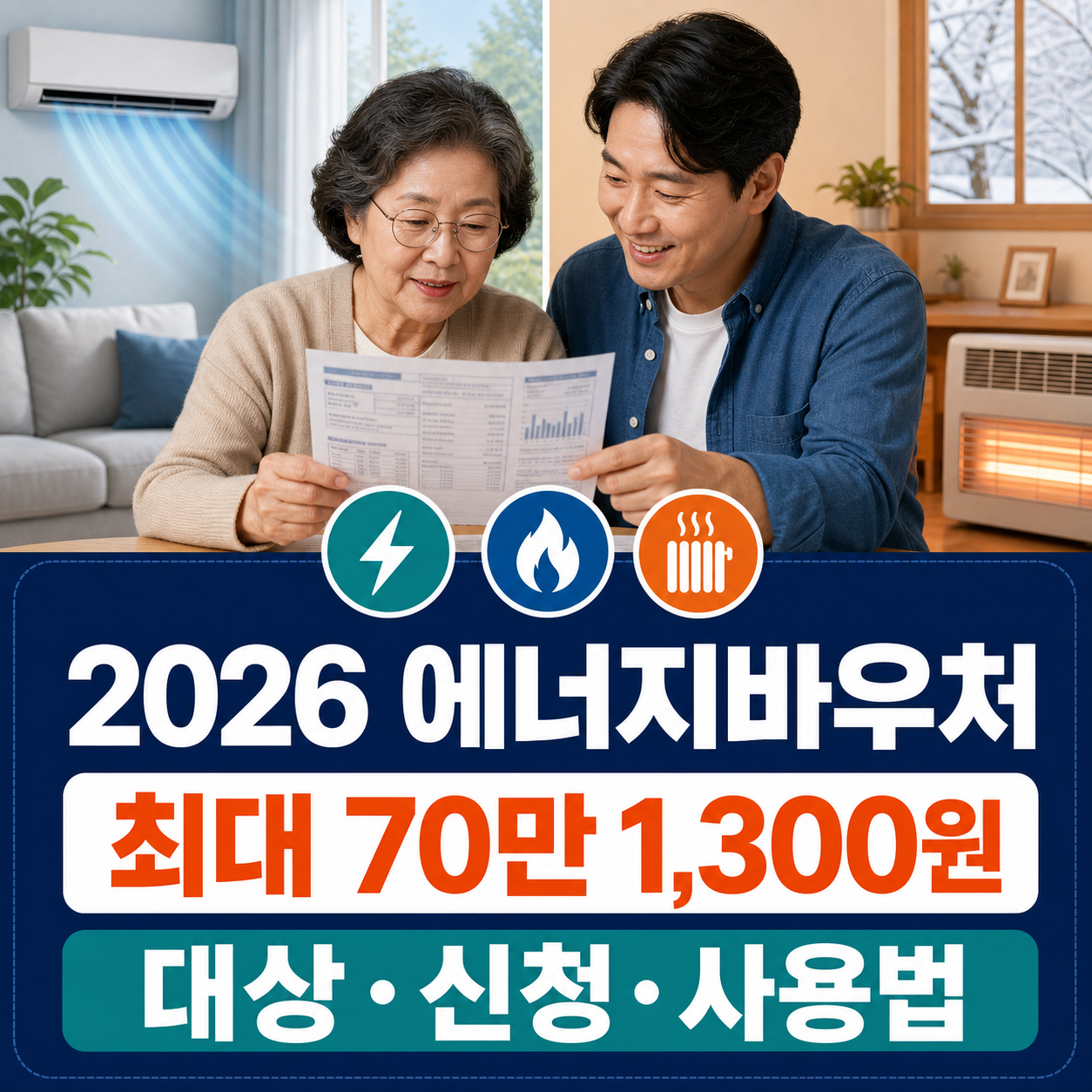 2026 기초생활수급자 에너지바우처 대상 금액 신청방법 안내